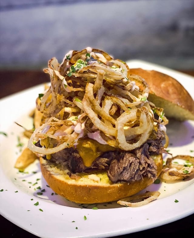 Shore House Short Rib Sandwich.
